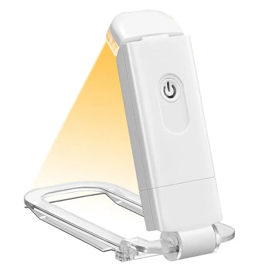 LED USB Rechargeable Book Reading Light Brightness Adjustable Eye Protection Clip Book Light Portable Bookmark Read Light